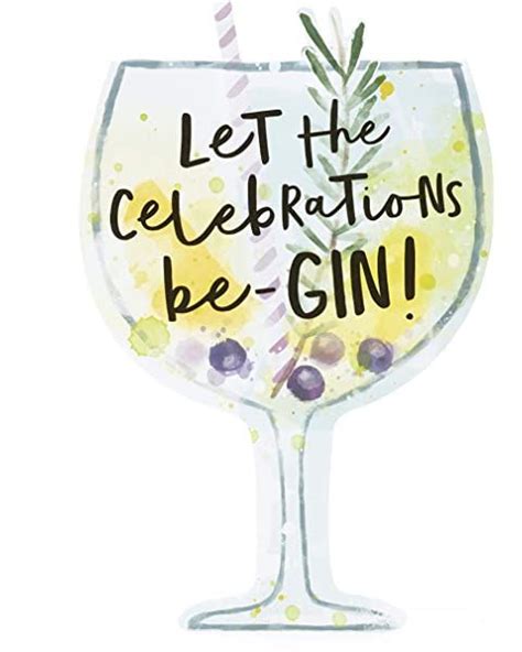 Gin Oclock Birthday Greeting Card Inspired By Second Nature Cards
