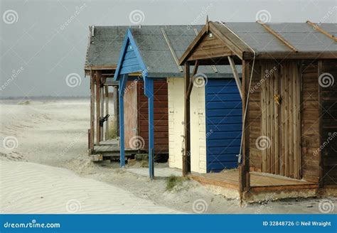 Old Beach Huts Uk Royalty Free Stock Image Image 32848726
