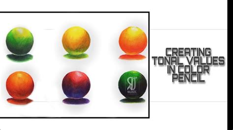 Creating Tonal Values In Color Pencil Youtube