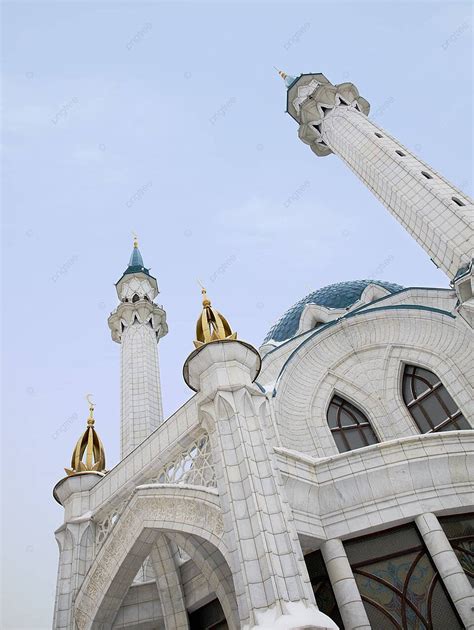 Qolsharif Mosque Islam Marble Russia Photo Background And Picture For