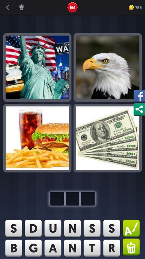 4 Pics 1 Word Answers Solutions Level 161 Usa