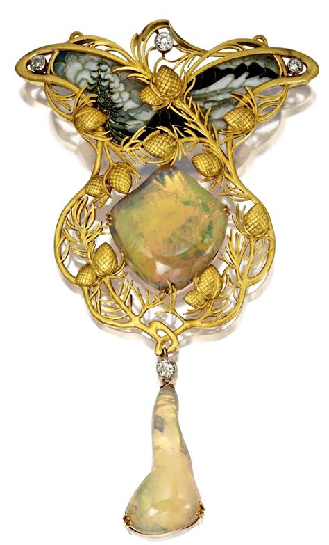 Art Nouveau Jewel Enamel Jewelry Opal Jewelry Jewelry Art Jewelry