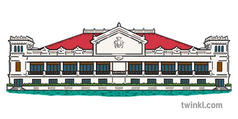Malacaang Palace Manila Illustration Twinkl