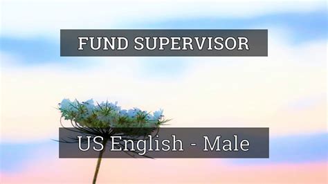 How To Pronounce “fund Supervisor” Youtube