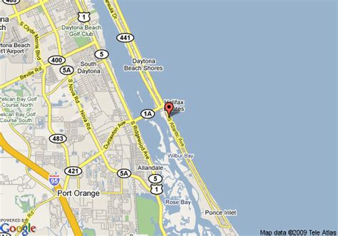 34 Daytona Beach Area Map Maps Database Source