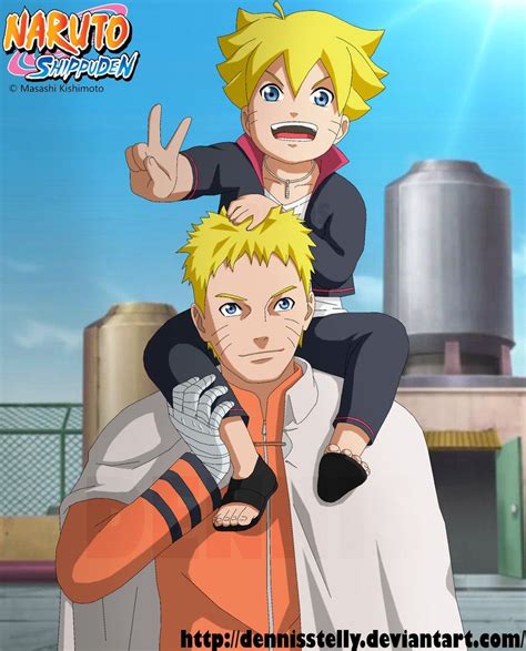 Naruto And Bolt Father And Son By Dennisstelly On Deviantart Naruto