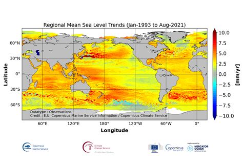 Global Ocean Mean Sea Level Trend Map From Observations Reprocessing