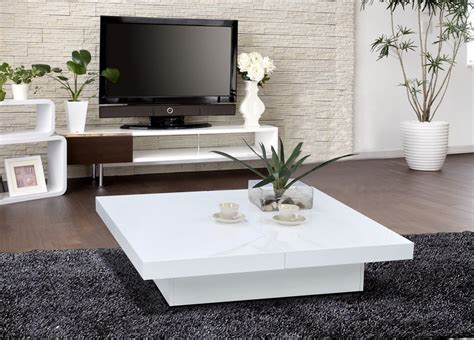 Buy coffee / tea tables online from rs. 1005C Modern White Lacquer Coffee Table