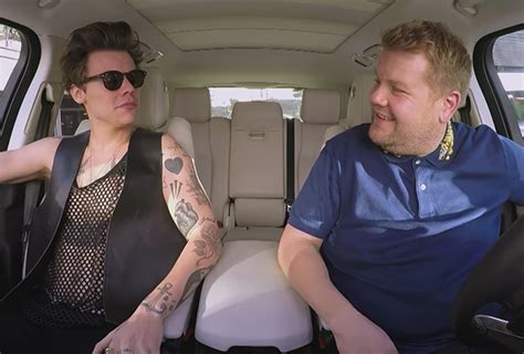 harry styles james corden recreate classic rom coms for carpool karaoke