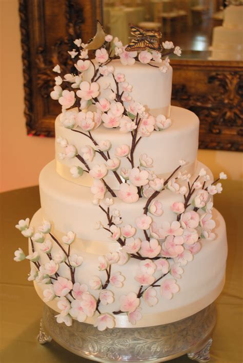 Cherry Blossom Wedding Cake By Crumbs By Andrea Cherry Blossom Wedding Cake Cherry Blossom