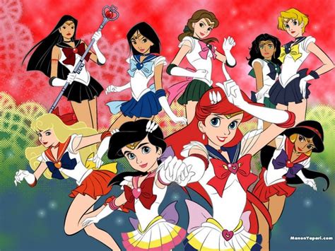 As Sailor Scouts Alternative Disney Princesses Disney Princesses As Sailor Moon Fan Art