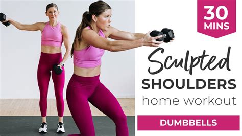 Minute Shoulder Workout At Home Dumbbells Only Dumbbell Shoulder Exercises Youtube