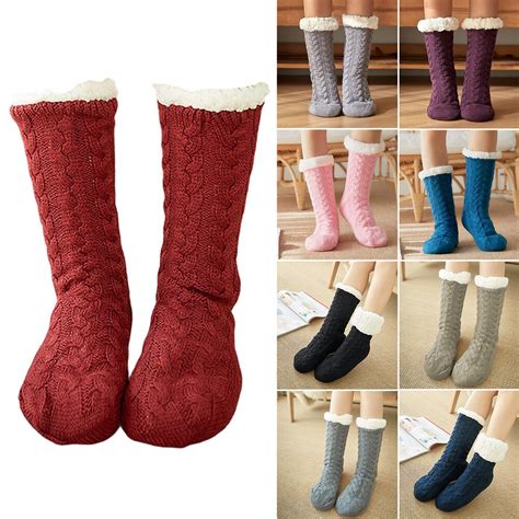 New Autumn Winter Adult Warm Medium Tube Floor Socks Plush Thicken Thermal Men Women Home