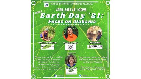 Alabamas 51st Anniversary Earth Day Celebration April 24 2021 Youtube