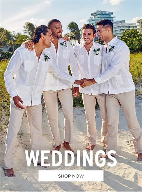 Cubavera Guayabera And Linen Shirts Beach Wedding Attire Groomsmen