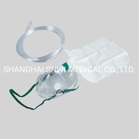 Ceandiso Certificated Medical Disposable Sterile Pvc Non Rebreathing Oxygen Face Mask With