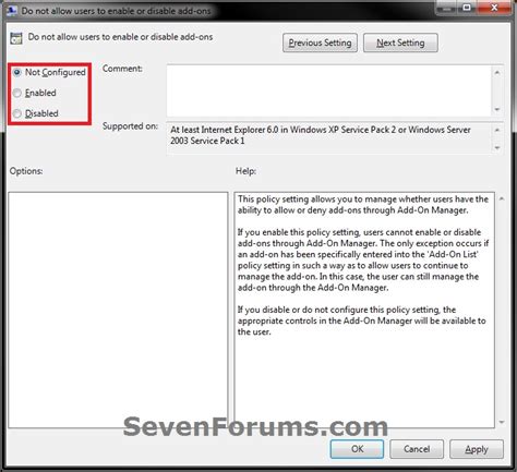 Internet Explorer Add Ons Enable Or Disable Add On Manager Tutorials