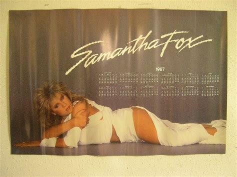 Samantha Fox Poster Old Calendar Sam 2 Sided Ebay