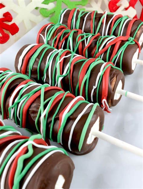 Chocolate Covered Marshmallow Treats Perfect For The Holiday From Two
