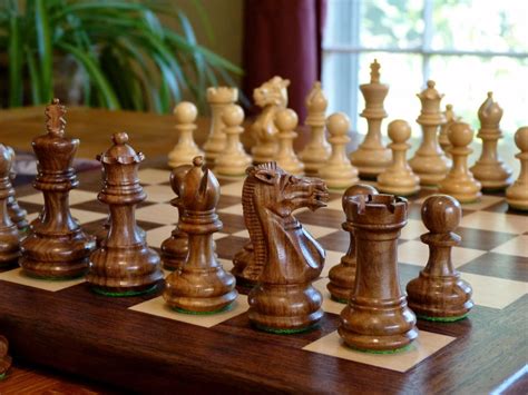 Wooden Chess Board With Solid Walnut Border And Premium Wood Etsy