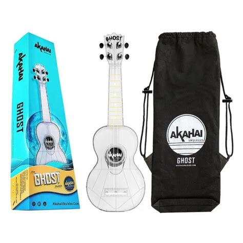 Ukulele Akahai Soprano Ghost Havaii Ice Capa Esta O Da M Sica