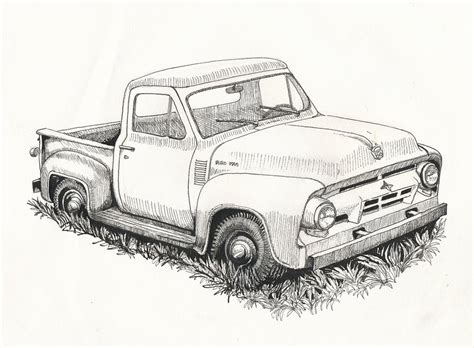 Pickup Truck Sketch