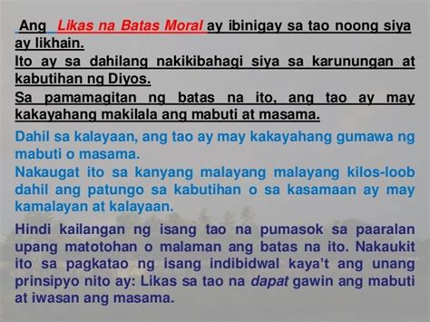 Ano Ang Kahulugan Ng Likas Na Batas Moral Masayang Pumasok Sa Paaralan