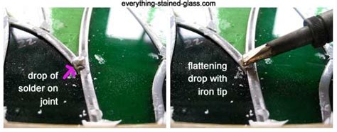 A dish of food so prepared. How to Solder Stained Glass Using the Lead Came Technique