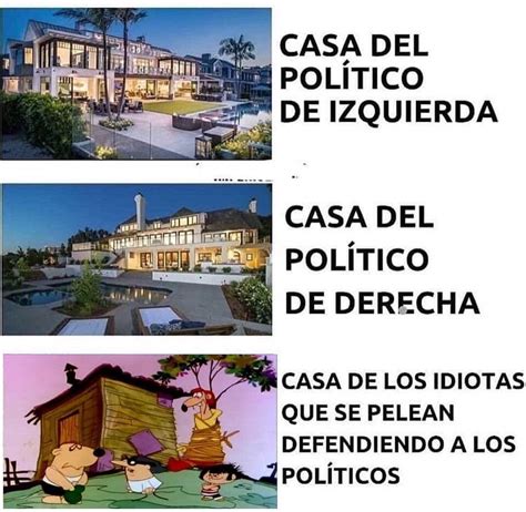 Casa Del Político De Izquierda Casa Del Político De Derecha Casa De
