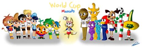 World Cup Mascots By Angelqueen14 On Deviantart