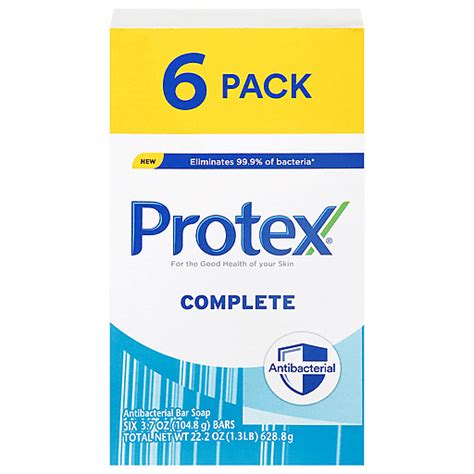 Protex 6 Pack Complete Antibacterial Bar Soap 6 37 Oz Bars Compra