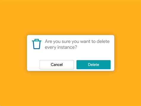 Delete Confirmation By Suresh On Dribbble