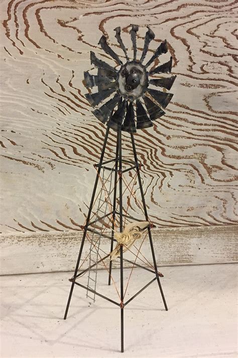 Handmade Desktop Windmill Hand Made Oklahoma