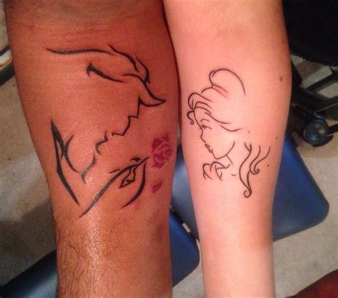 Our Couples Tattoo Matching Disney Tattoos Disney Couple Tattoos