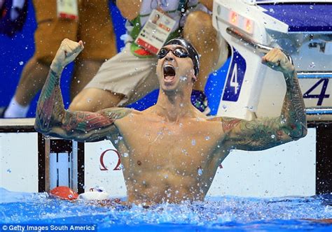 Year Old Us Swimmer Anthony Ervin Strikes Gold In M Freestyle Years After His First