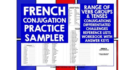 French Verbs Conjugation Practice Sampler