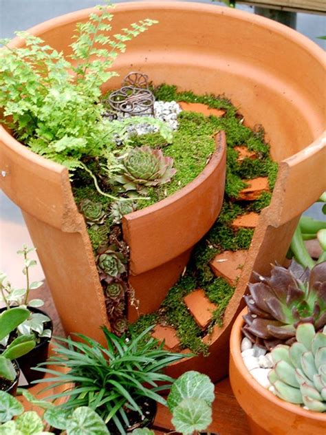Diy Broken Pot Fairy Garden Ideas Picture Instructions Fairy Garden