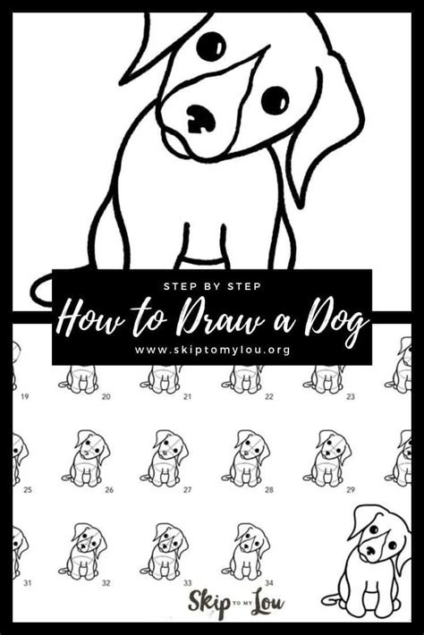 How To Draw A Dog Puppy Drawing Easy Easy Drawings Puppy Drawing