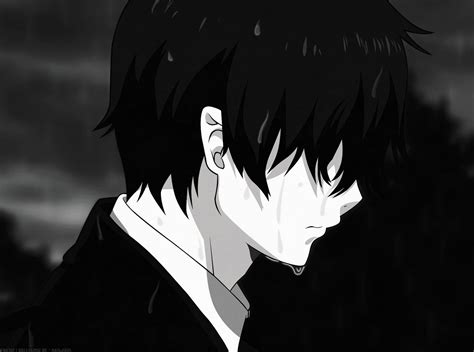 Depressed Anime Boy Sad Anime Coloring Pages Leticiatehoover