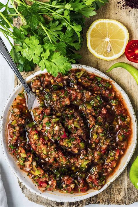 Tangy Turkish Ezme Salad Dip Recipe