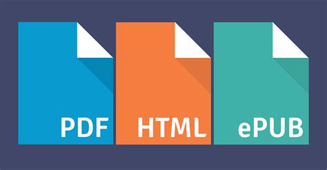 What's the difference between a PDF, ePub and HTML? | Neglia Design
