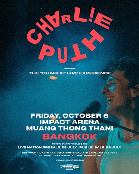 Charlie Puth Announces The Charlie Asia Tour Asia Live 365