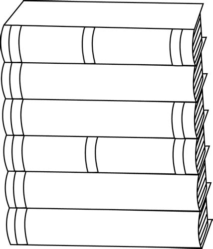 Black And White Stack Of Books Clip Art Black And White Stack Of