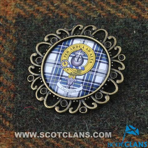 Hannay Clan Crest Brooch Scottish Clans Clan Antique Brooches