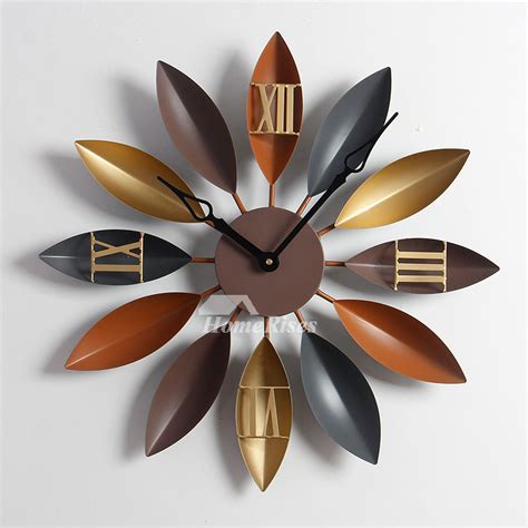 We will continue to expand contemporary selections as our factories continue to create new. Designer 22 Inch Wrought Iron Leaf Decorative Bedroom Wall Clock