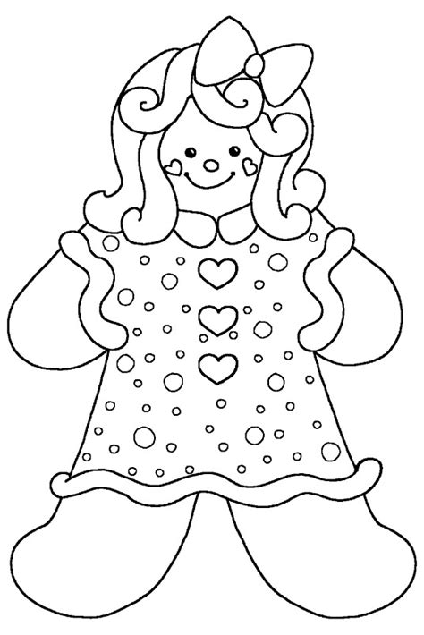 Printable gingerbread man house coloring page. girl gingerbread | Christmas coloring pages, Disney ...