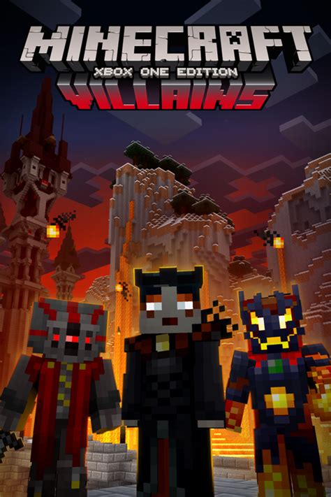 Minecraft Xbox One Edition Villains Skin Pack 2017 Box Cover Art