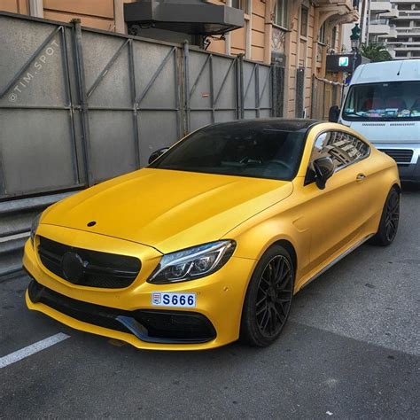 Mmmmh 🤔 Matte Yellow C63s Amg By Msmotors 🤷🏼‍♂️🍌 Mercedes Car