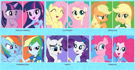 Applejack Equestria Girls Fluttershy Mane Six Pinkie Pie