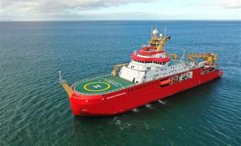New Polar Research Vessel Rss Sir David Attenborough Makes Maiden